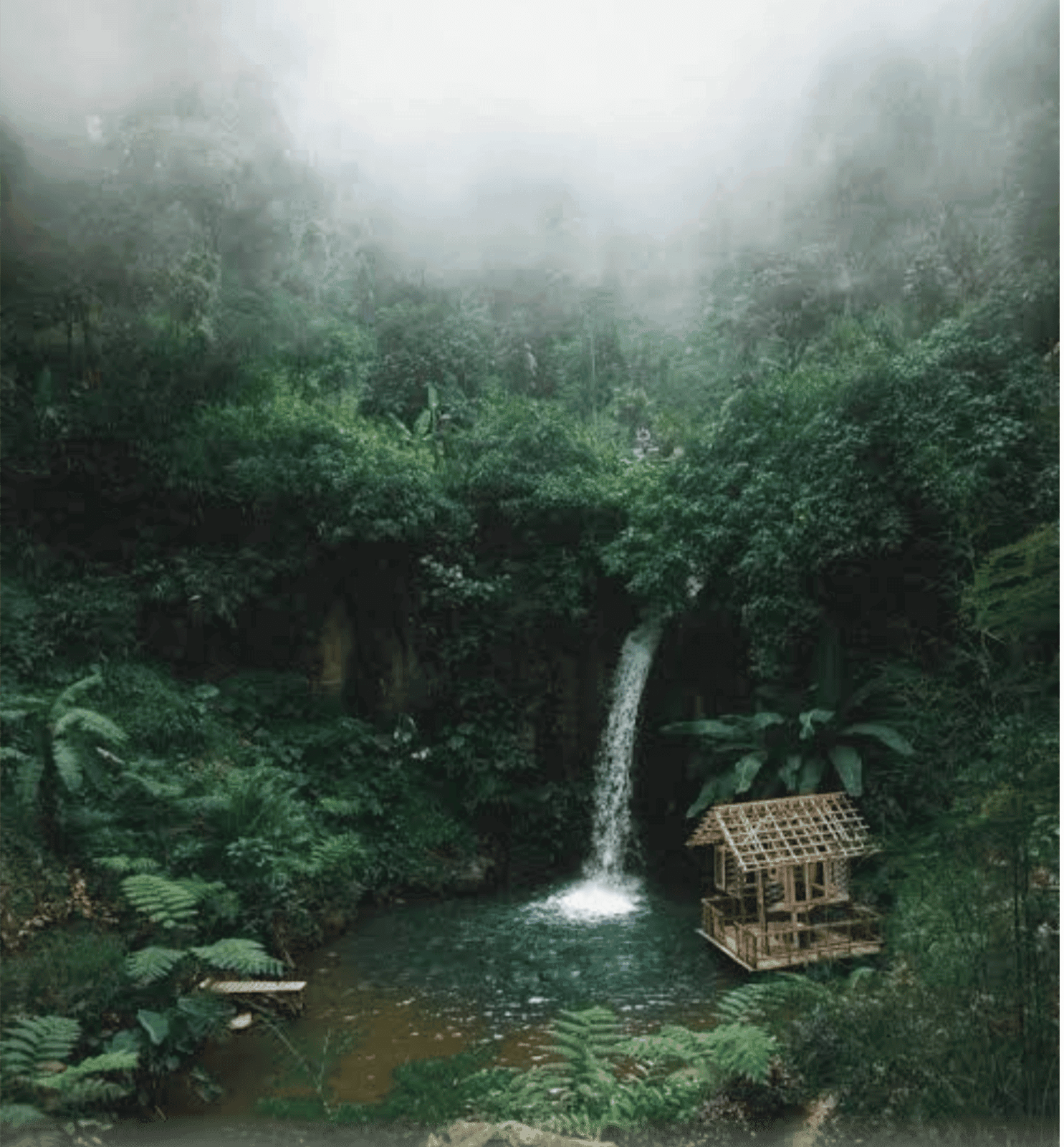 Air terjun di Desa Pandansari Lor
